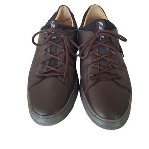 Samuel Hubbard Men's 13  "Flight" Casual Sneaker  Brown Leather Shoes